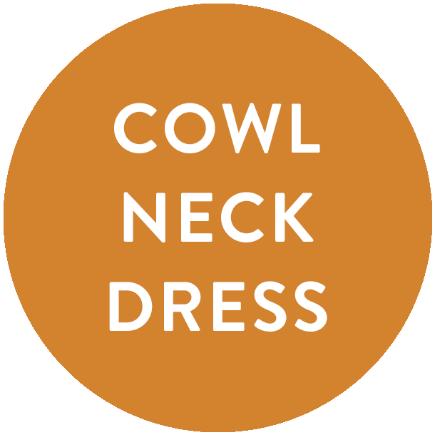 Cowl Neck Dress A0 Printing