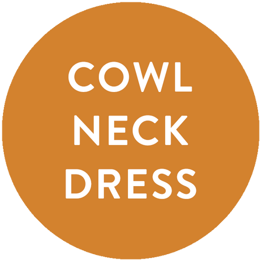 Cowl Neck Dress A0 Printing