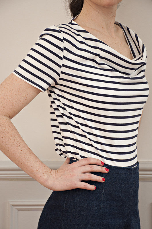Cowl Neck Dress PDF Sewing Pattern