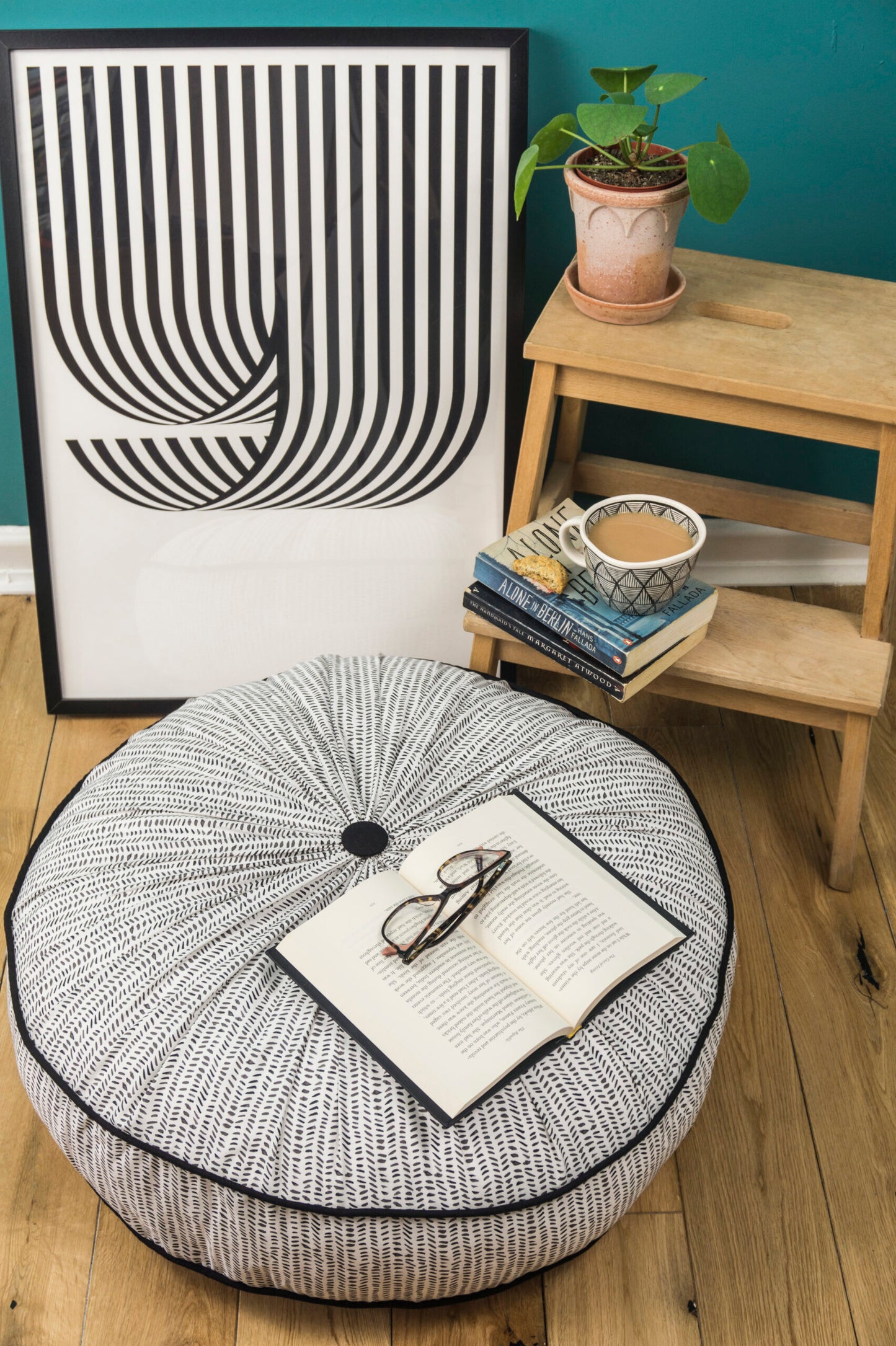 Piped Floor Cushion PDF Sewing Pattern