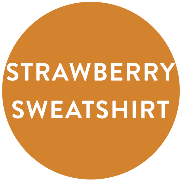 Strawberry Sweatshirt A0 Printing