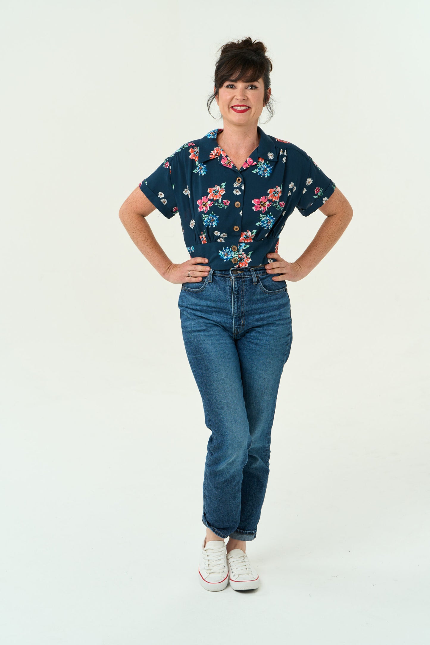 Viscose - Felicity Navy