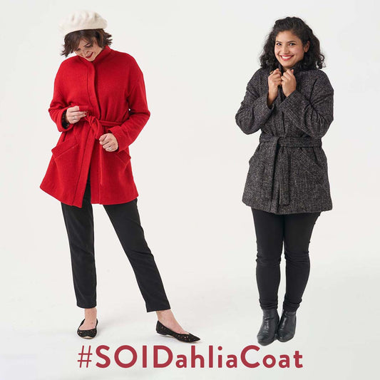 Meet the belted Dahlia Coat!