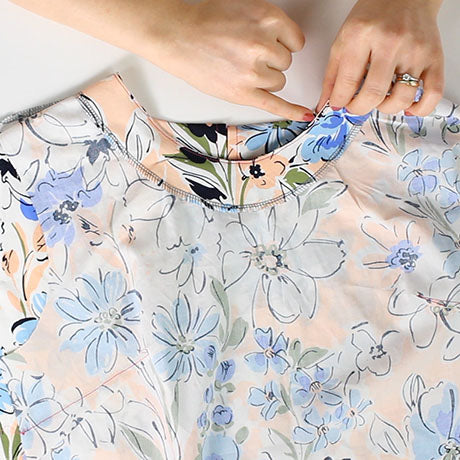 How to understitch a neckline