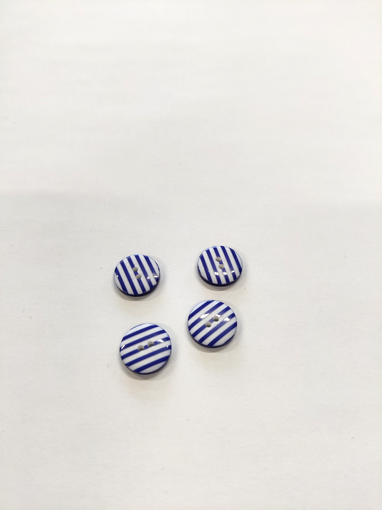 Striped Buttons - 13mm (Assorted Colours)