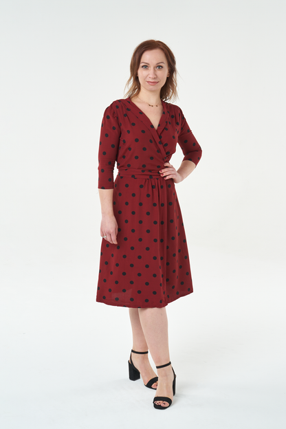 1940's Wrap Dress PDF Sewing Pattern