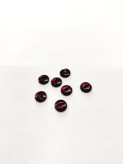 Fish Eye Buttons - 11mm (Assorted Colours)