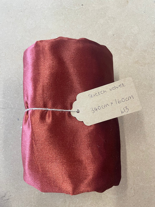 stretch velvet- r613