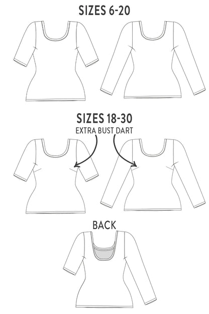 Adelle Top PDF Sewing Pattern