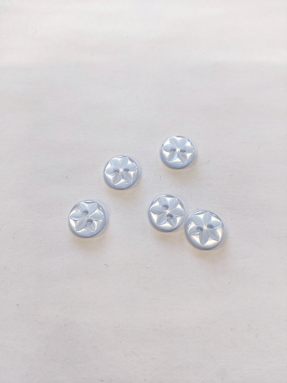 Flower Buttons - 11mm (Assorted Colours)