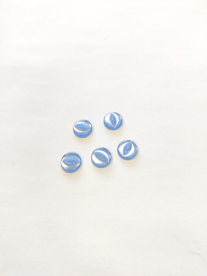 Fish Eye Buttons - 11mm (Assorted Colours)