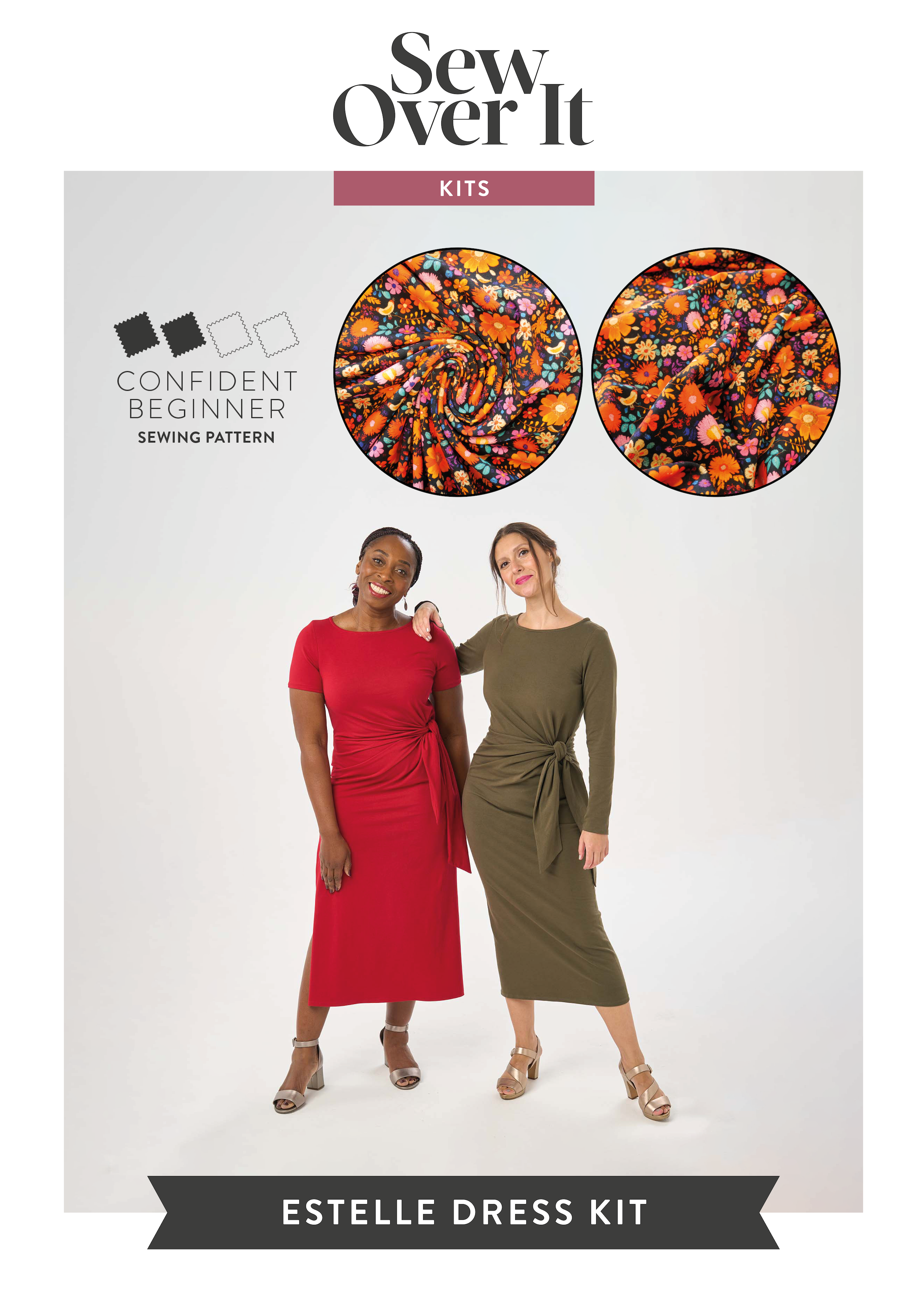 Estelle Dress Kit - Winter Blooms – Sew Over It