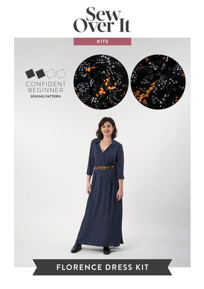 Florence Dress Kit - Midnight Posies