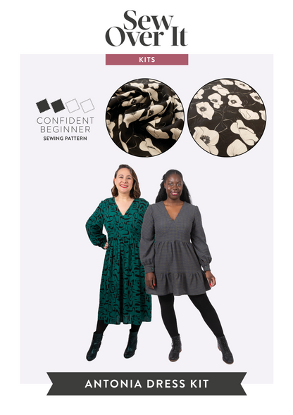 Antonia Dress Kit - Midnight Poppies