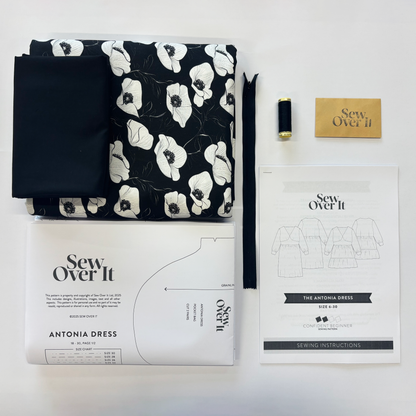 Antonia Dress Kit - Midnight Poppies