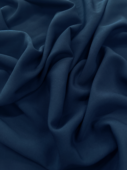 Hayley Dress Kit - Inky Blue Viscose Poplin