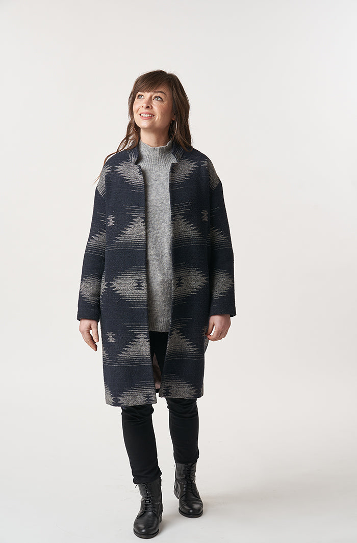 Cocoon shaped coat best sale