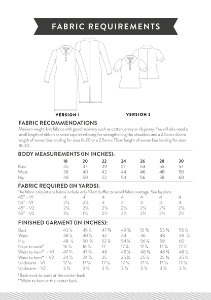 Carly Dress & Top PDF Sewing Pattern