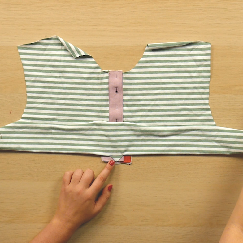 How to sew the placket on the Carly Dress & Top