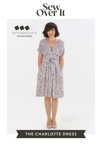 open lace back dress Charlotte Dress PDF Sewing Pattern