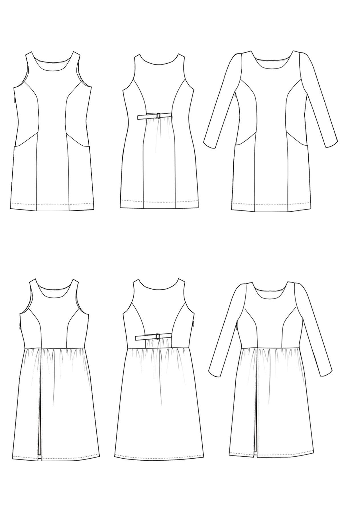 Clementine Pinafore & Dress PDF Sewing Pattern