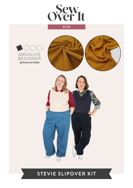 Stevie Slipover Kit - Ochre Waffle Knit