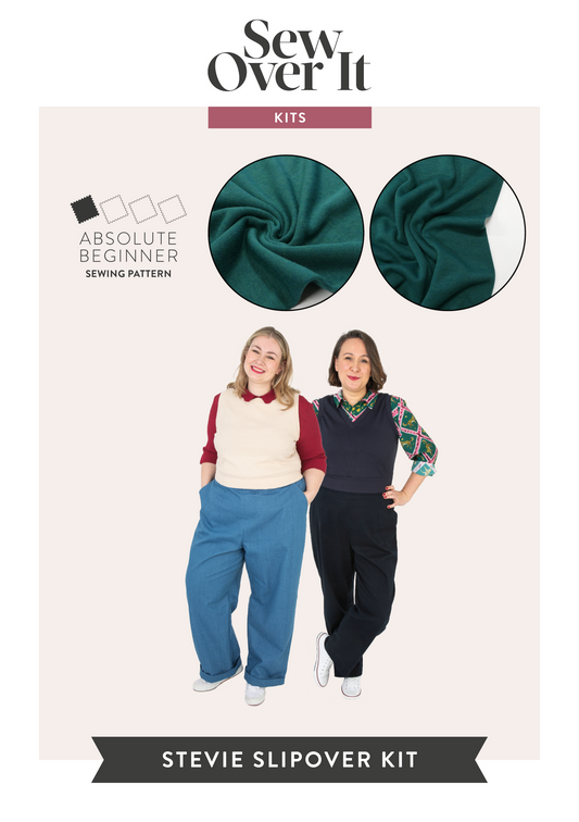 Stevie Slipover Kit - Petrol Viscose Knit