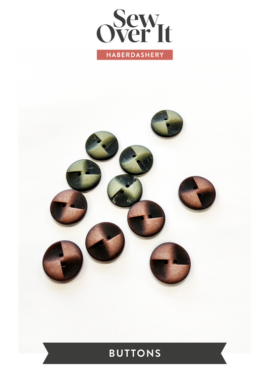 Windmill Buttons - 20mm (Assorted Colours)