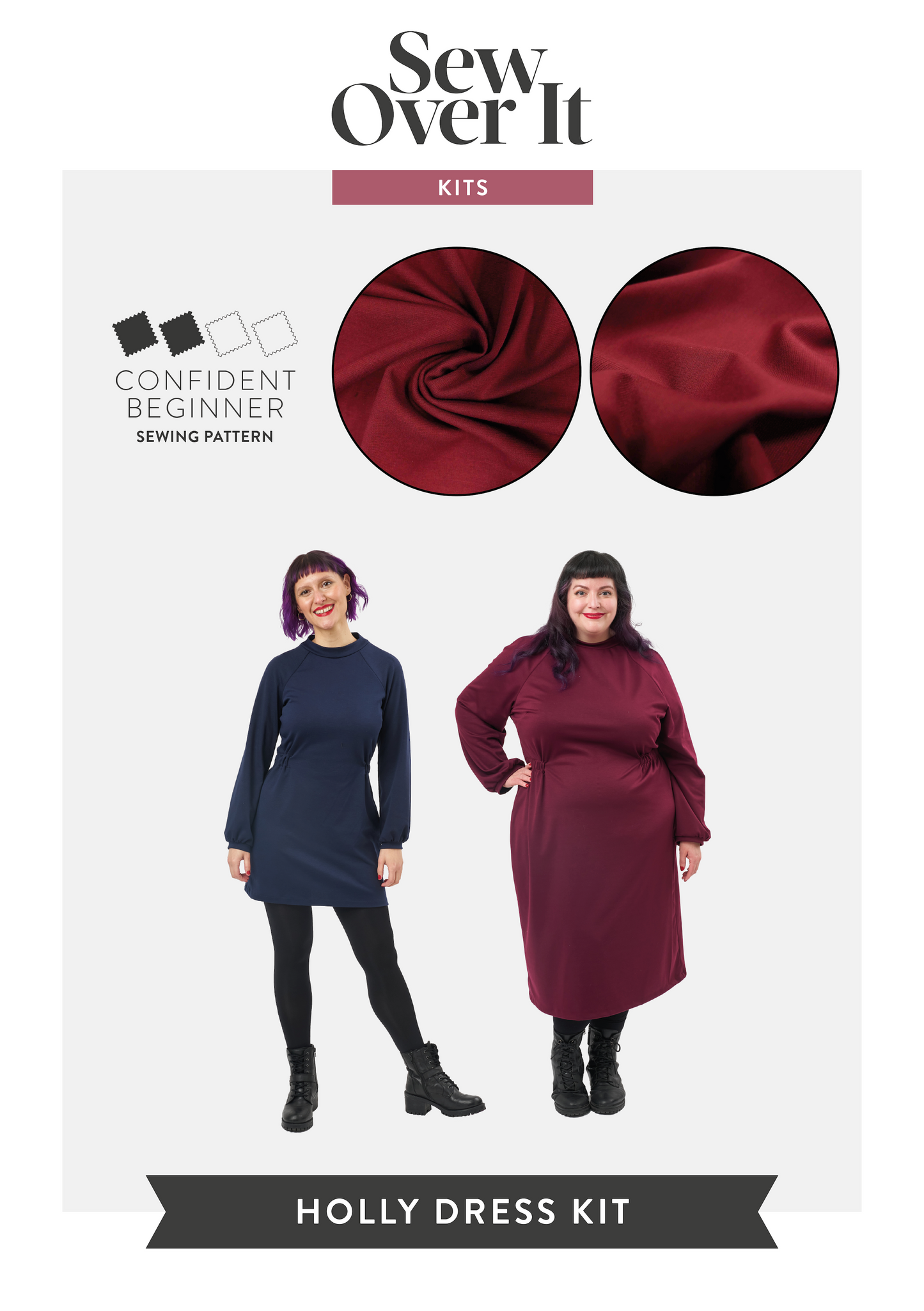 Holly Dress Kit - Burgundy