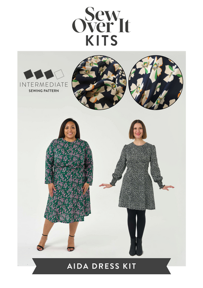 Aida Dress Kit - Navy Flowers