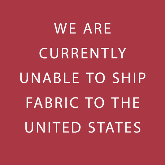 Fabric shipping to the US not available