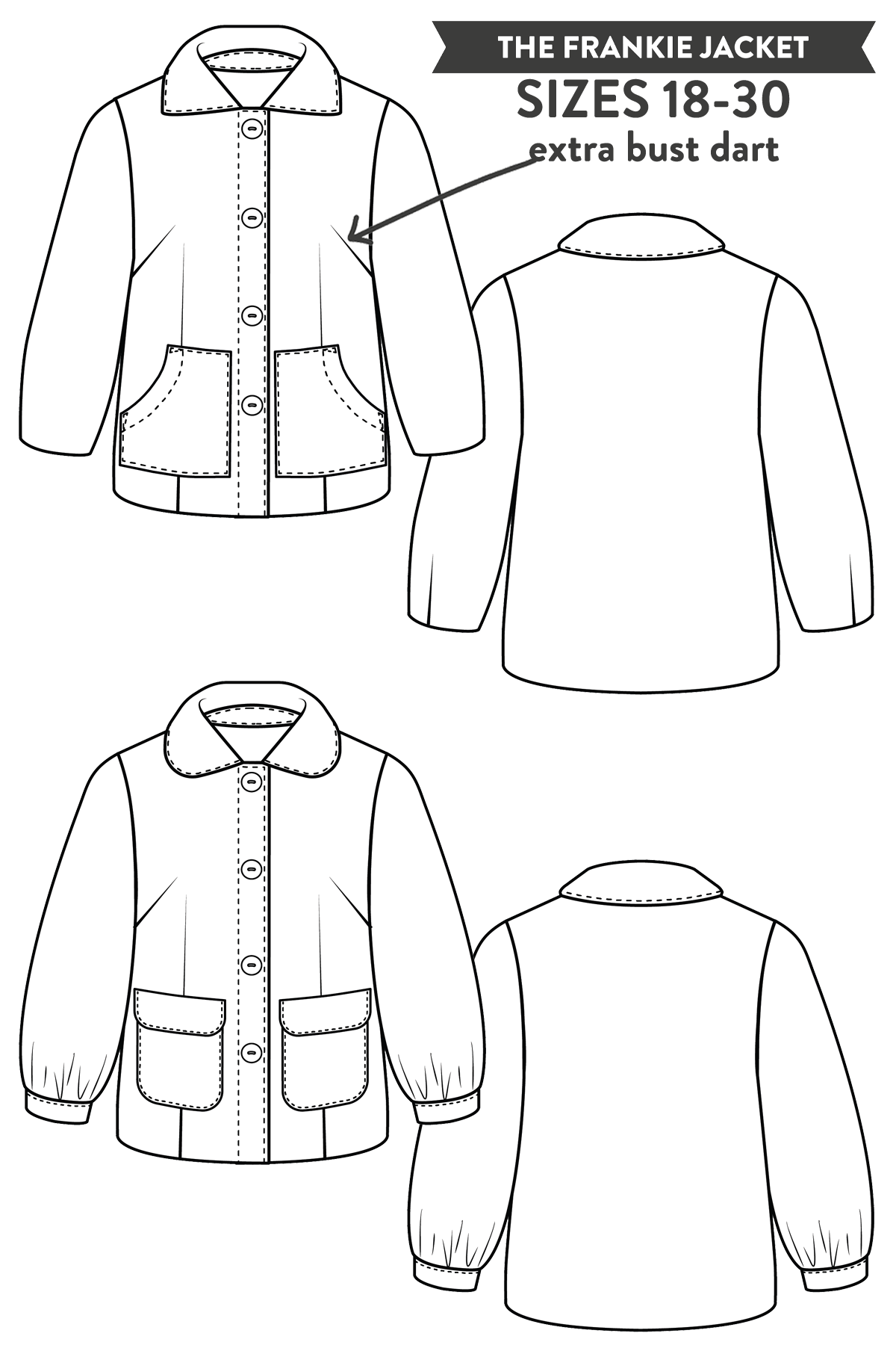 Frankie Jacket PDF Sewing Pattern