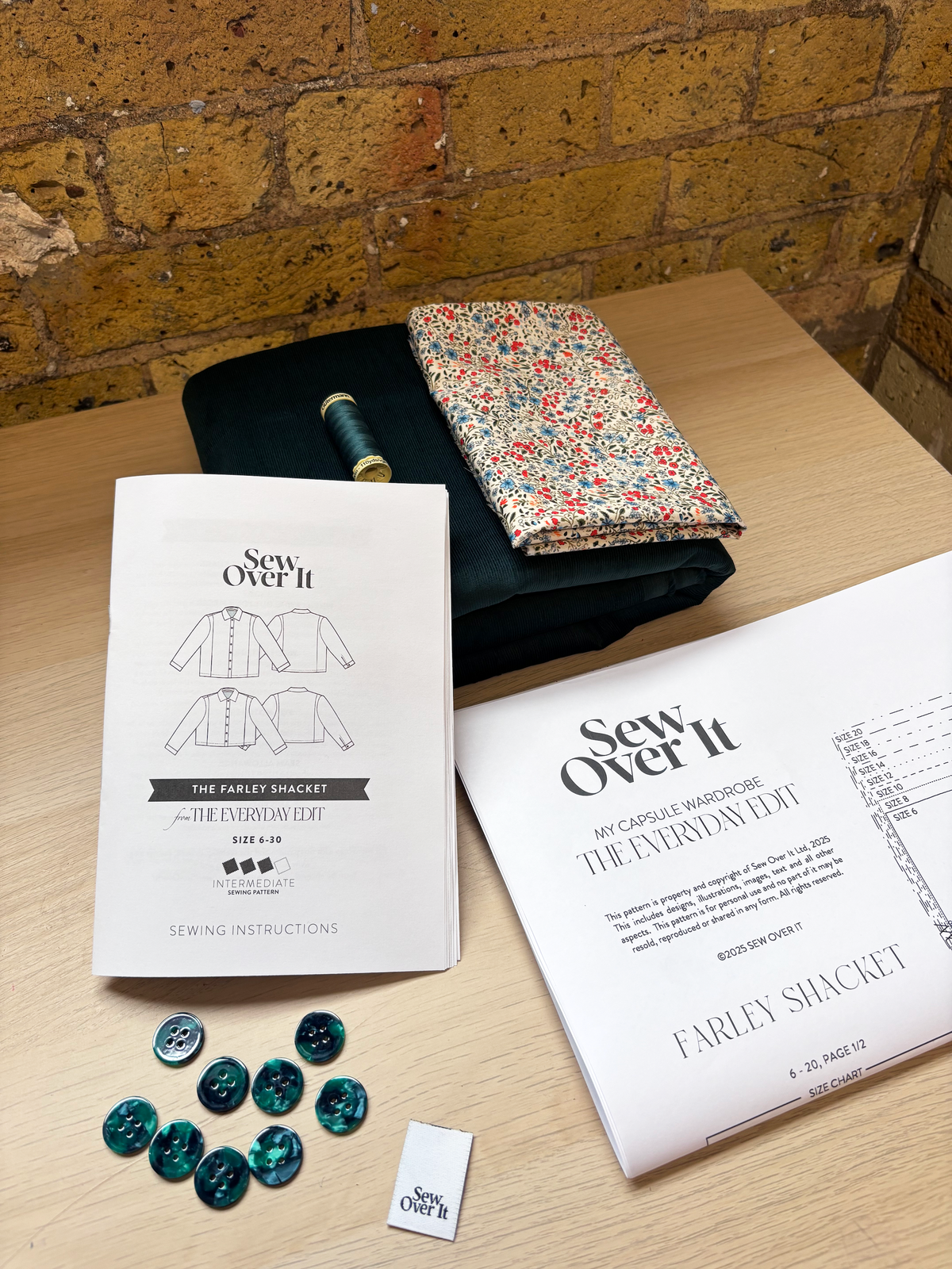 Farley Shacket Kit - Forest Green