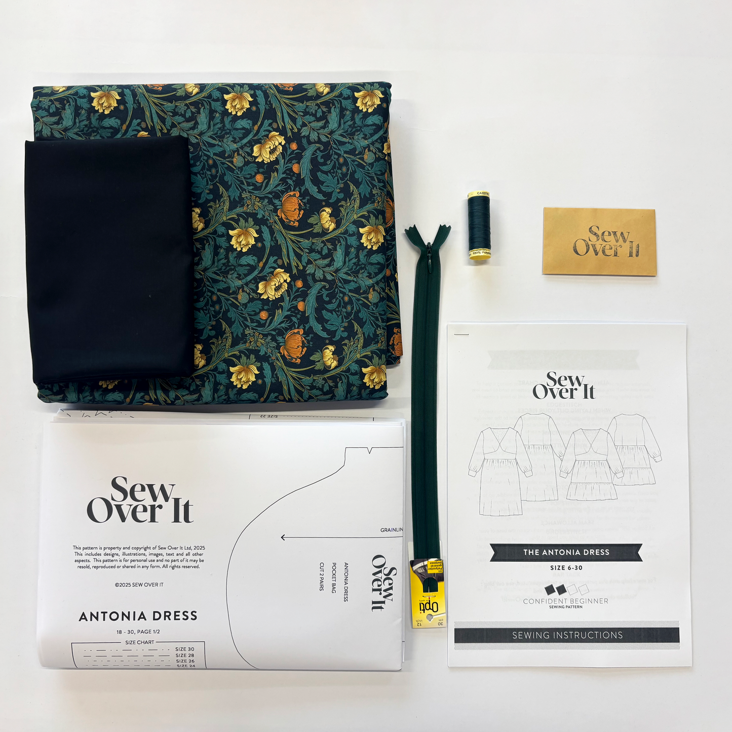 Antonia Dress Kit - Autumn Garden