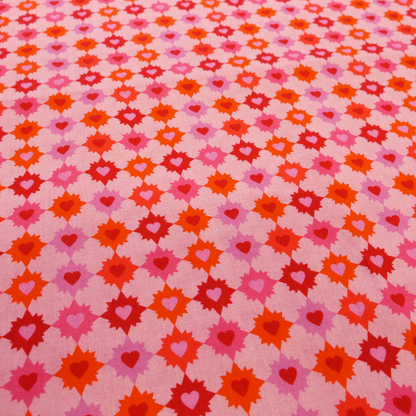 Pomegranate Pyjamas Kit - Hearts Cotton
