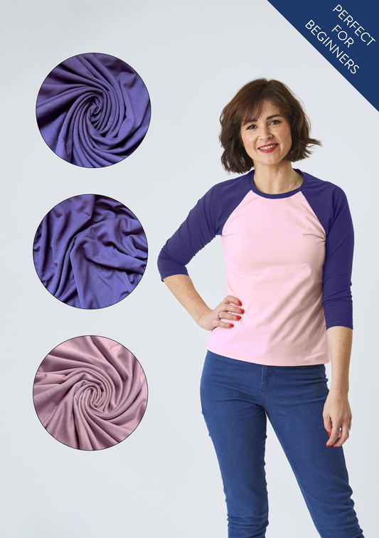 Hebden T-Shirt Kit - Grape/Blossom