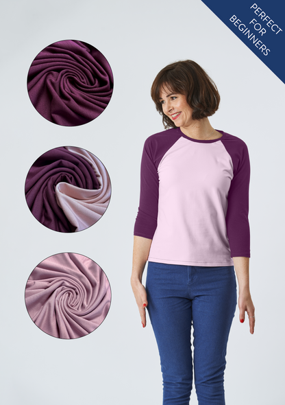 Hebden T-Shirt Kit - Plum/Blossom