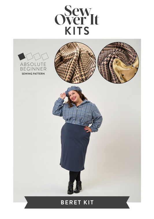 Beret Kit - Houndstooth