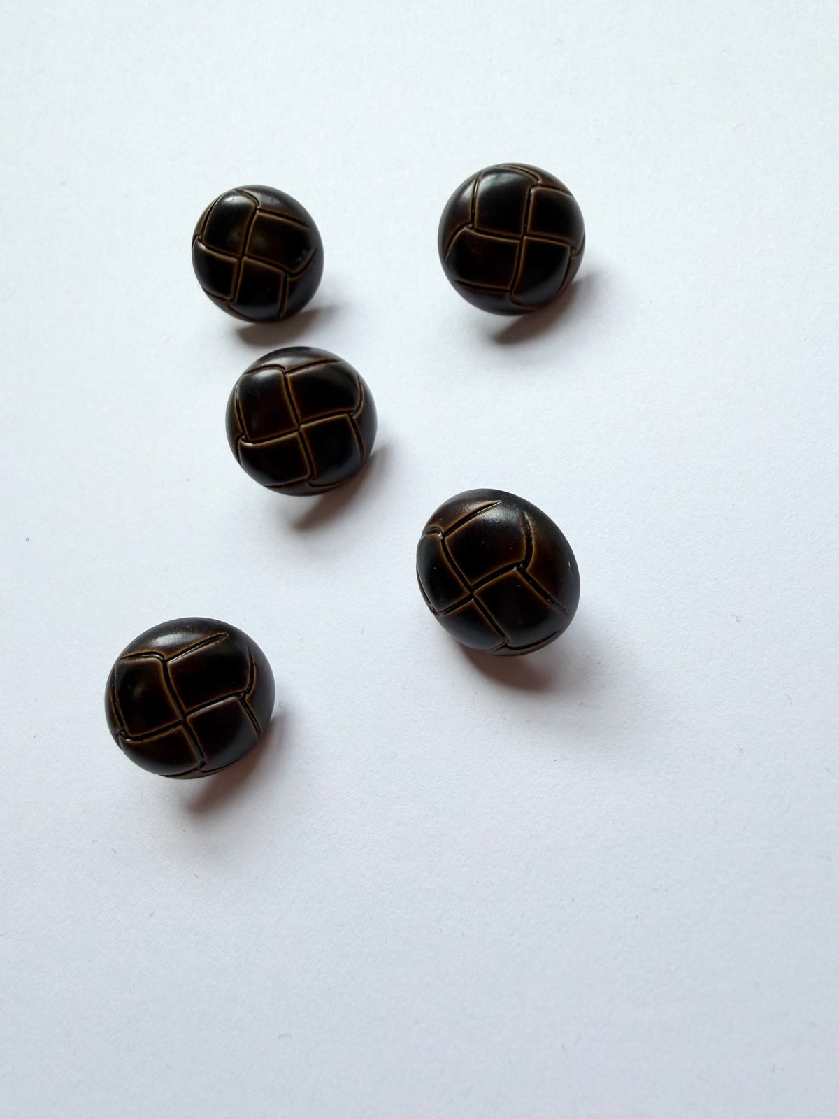 Brown Braid Buttons - 13mm (#C7)