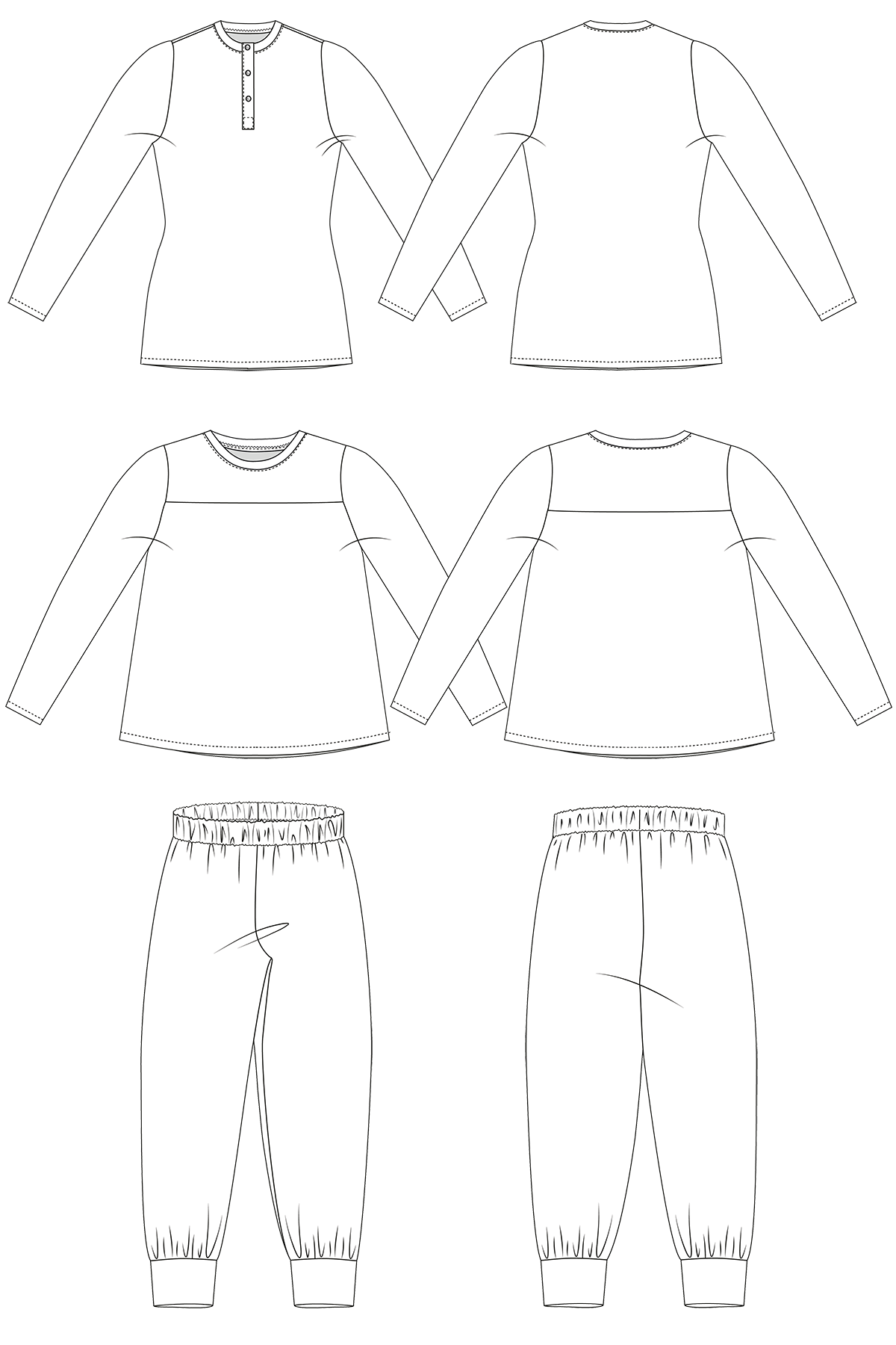 Imogen Pyjamas PDF Sewing Pattern