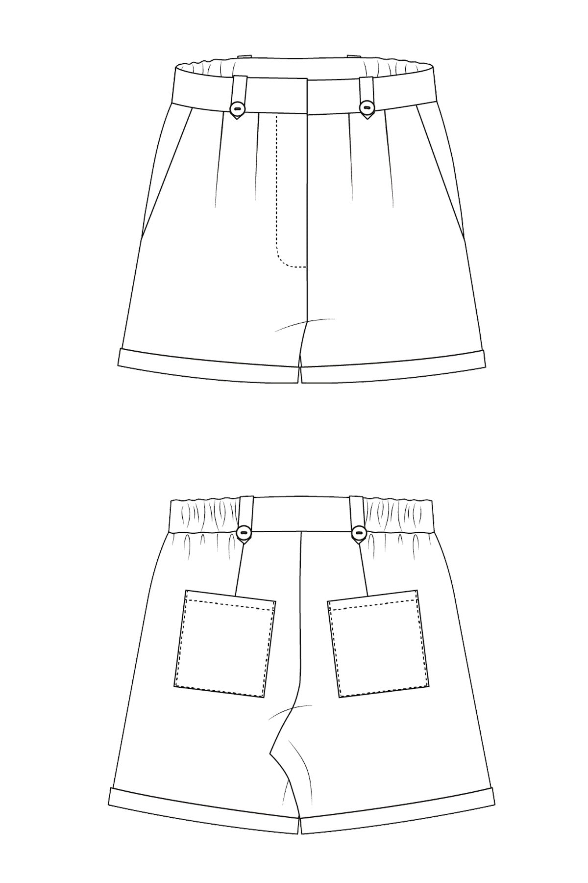 High waisted shorts pattern pdf best sale