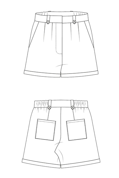 Keira Shorts PDF Sewing Pattern