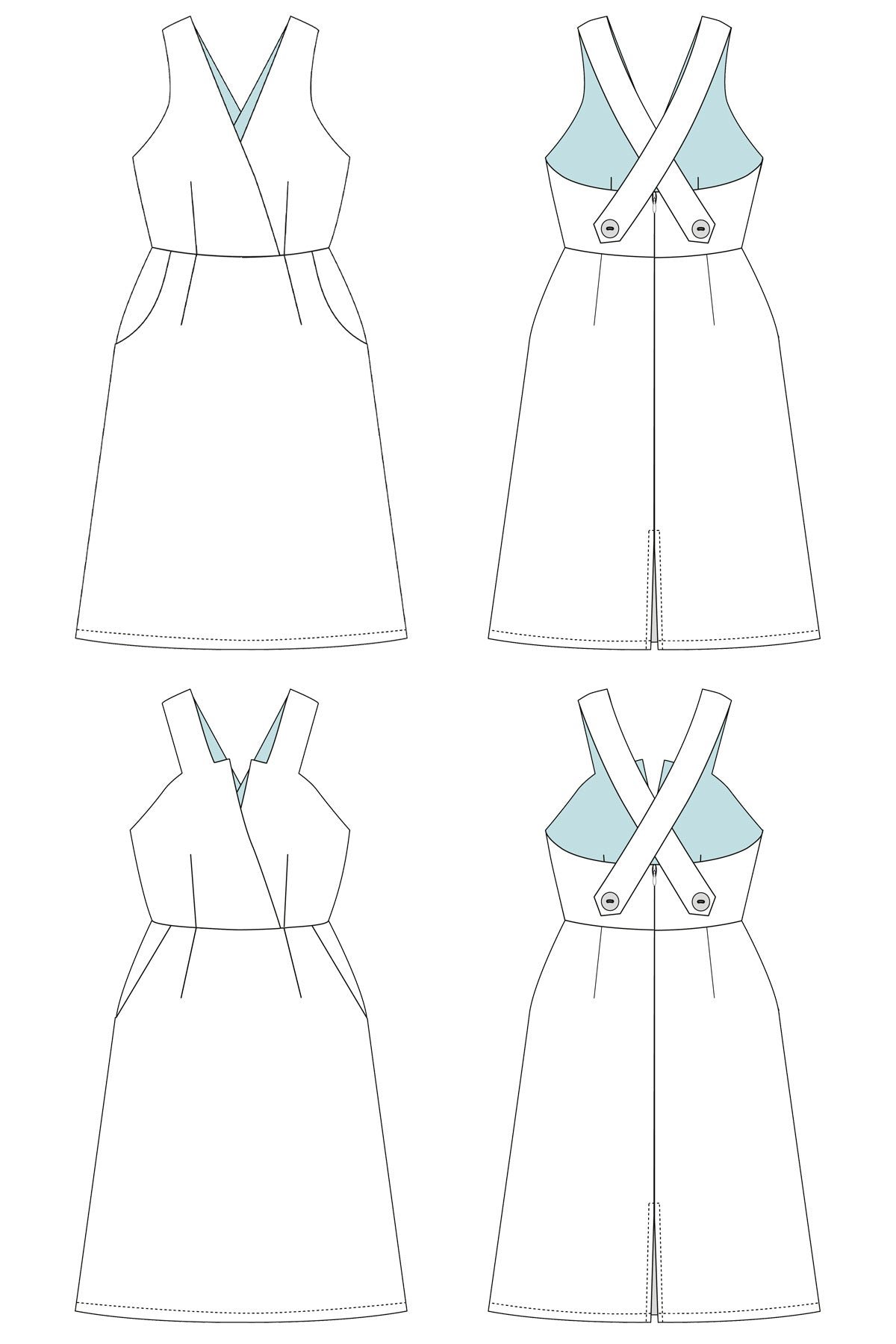 Lorna Pinafore PDF Sewing Pattern