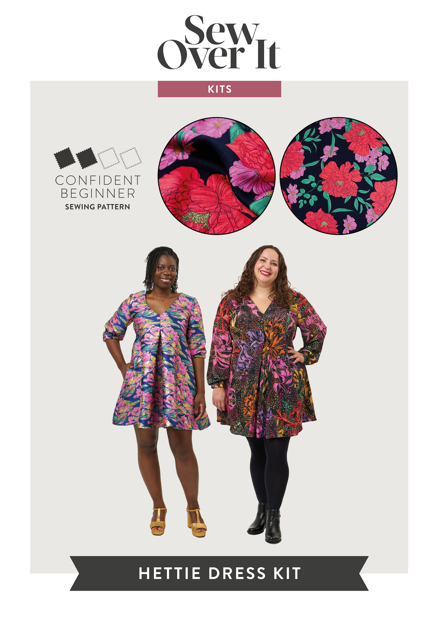 Hettie Dress Kit - Maeve Rose Viscose Twill