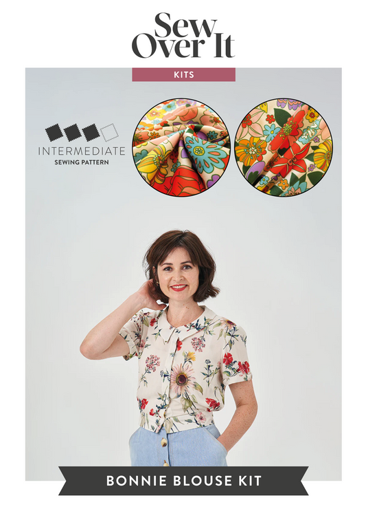 Bonnie Blouse Kit - Maggie Viscose Sateen