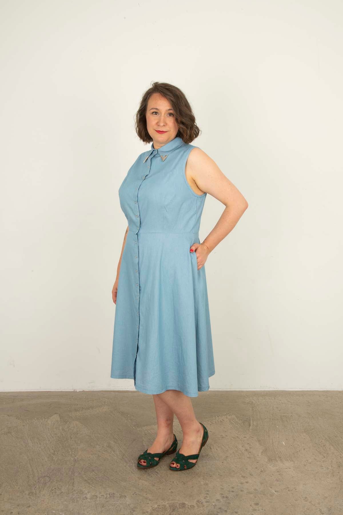 Nicole Dress Sleeveless Add-On Sewing Pattern