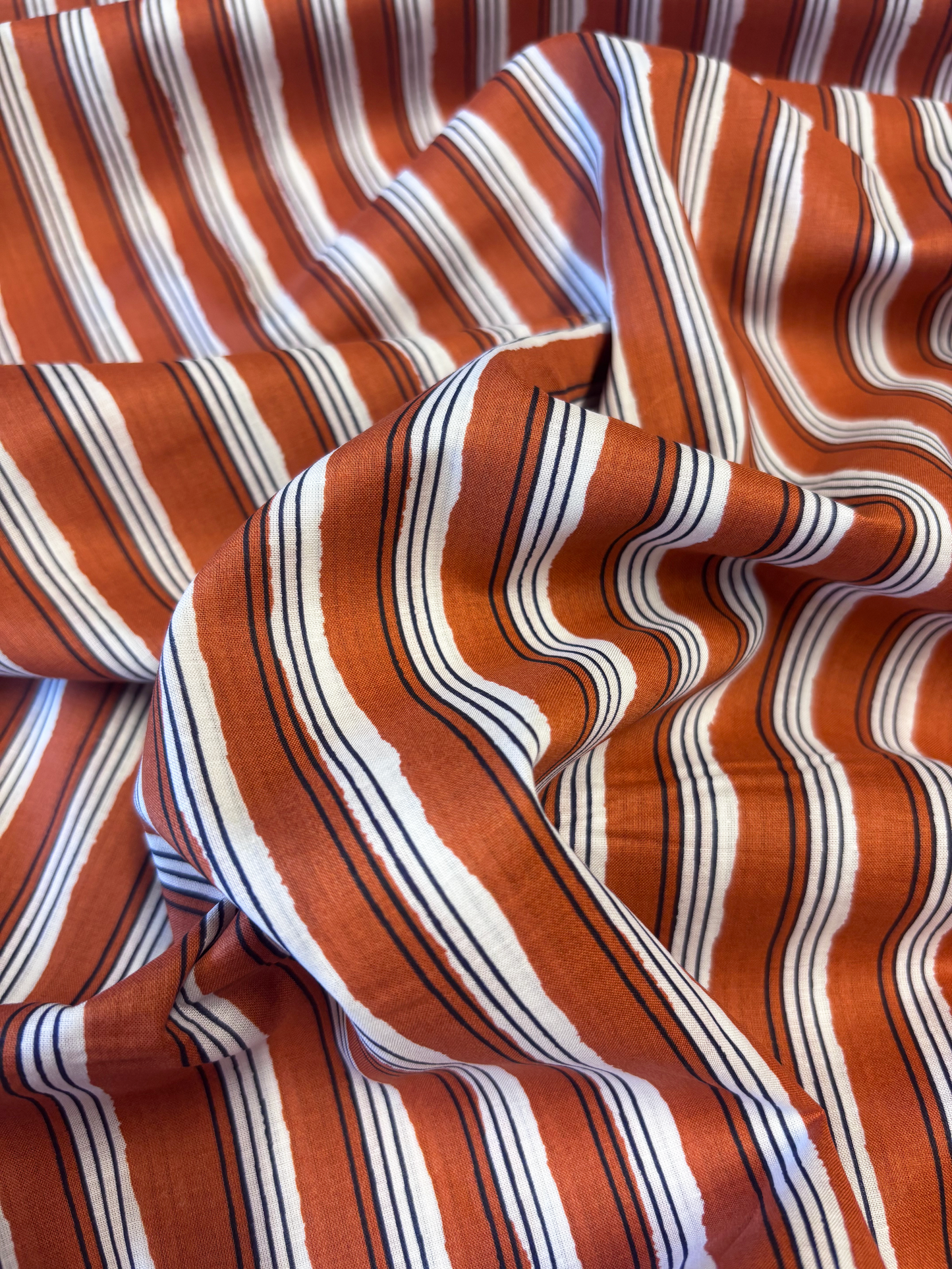 Penny Shirt Kit - Cognac Stripe