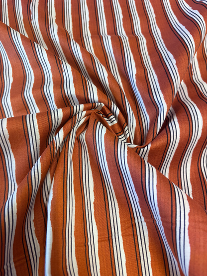Penny Shirt Kit - Cognac Stripe