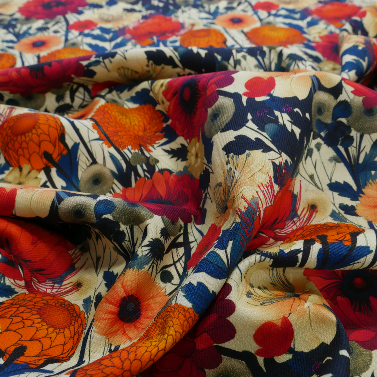 Viscose Cotton Twill- Sunset Meadow