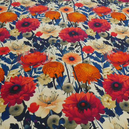 Viscose Cotton Twill- Sunset Meadow